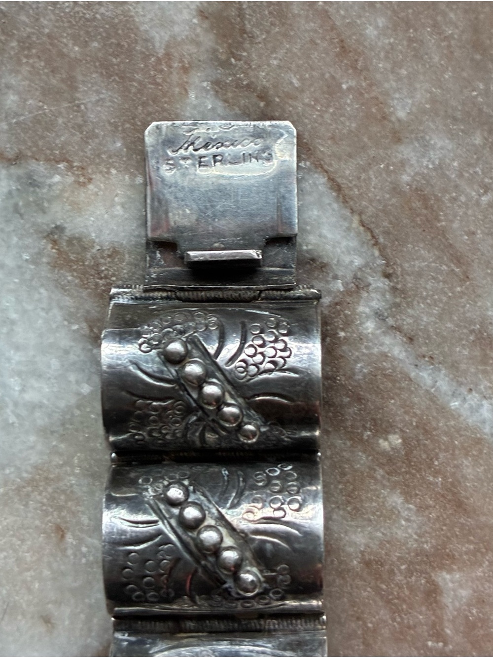 Vintage Sterling Silver Bracelet - Mexico - Picture 5 of 6